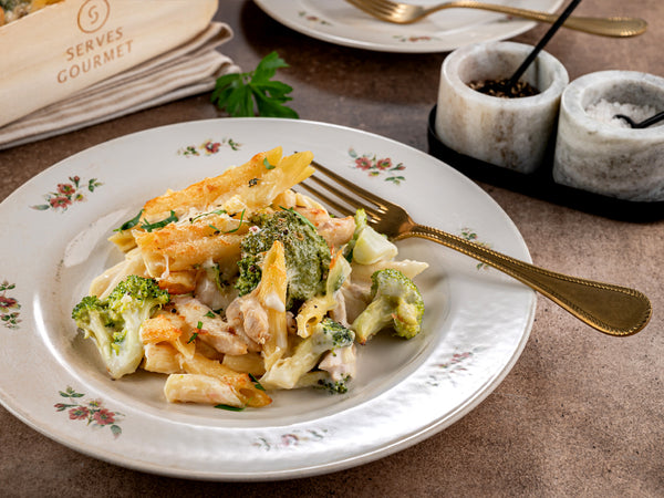 Penne Alfredo Chicken Alfredo Pasta Bake With Broccoli Chicken