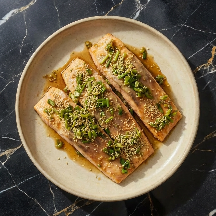 Salmon with Honey and Ginger