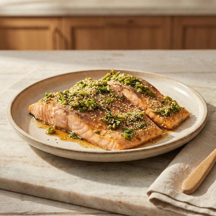 Salmon with Honey and Ginger