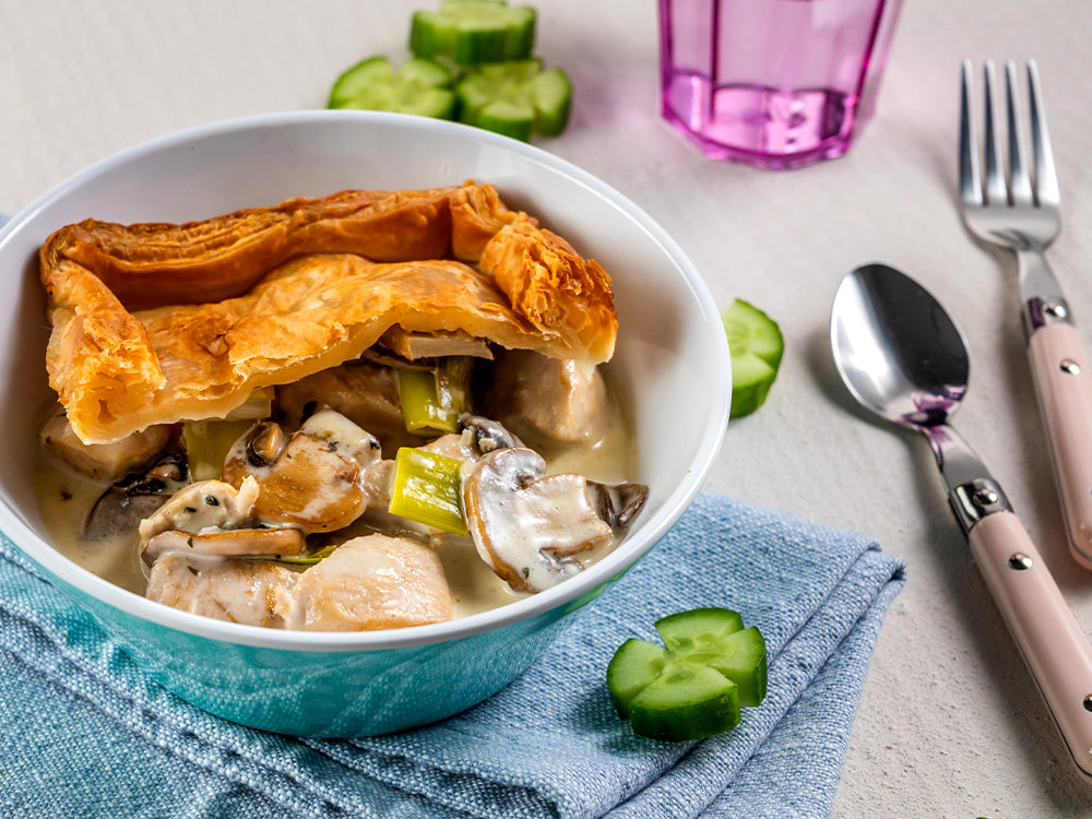 Chicken, Leek and Mushroom Pie