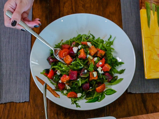 Roasted Butternut Squash, Beetroot and Feta Salad