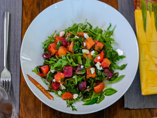 Roasted Butternut Squash, Beetroot and Feta Salad
