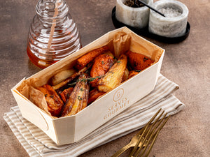 Roasted Parsnips And Carrots with Honey Glaze